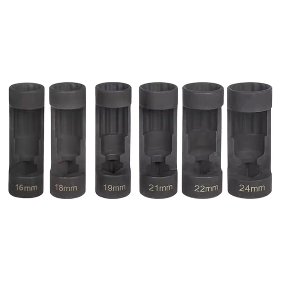 6PCS High Strength Nut Socket Set With 12 Point Design For Vehicle Repair