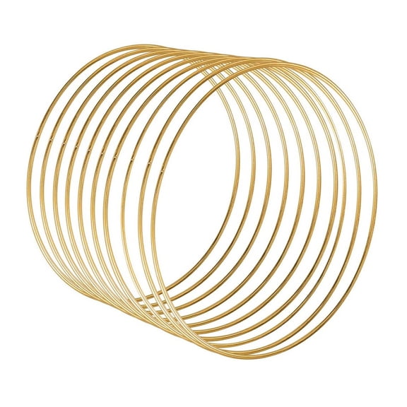 6PCS Home Decor Metal Large Circle - Gold-150*3mm