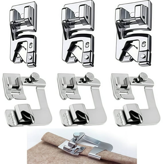 6PCS Home Use Adjustable Sewing Machine Feet Set with Various Sizes Included