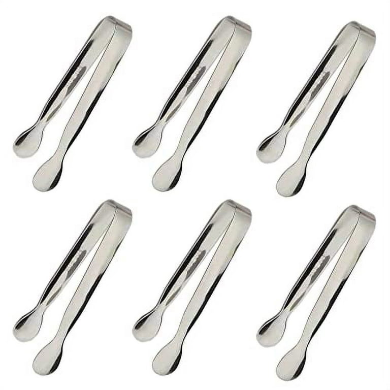 US$ 7.99 - 6 Pieces Sugar Tongs Ice Tongs Stainless Steel Mini Serving Tongs  Appetizers Tongs Small Kitchen Tongs for Tea Party Coffee Bar Kitchen -  m.