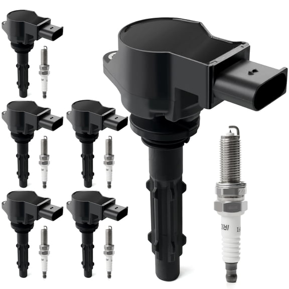 6PCS Ignition Coil Packs & Iridium Spark Plugs Compatible with 3.5L V6 2006-2012 Mercedes Benz E350 ML350 ML450 C230 C280 C300 C350 CLK350 GLK350 R350 S400 SLK280 SLK350 SLK400 Replace UF535 & 95983