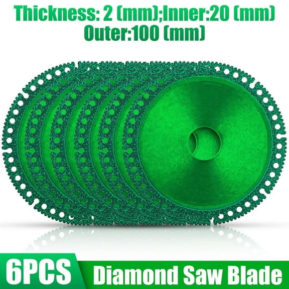 6PCS Indestructible Disc for Grinder, Diamond Cutting Blade 2.0 Fast Cuts Everything,Angle Grinder Disc,Low Noise