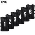 thumbnail image 1 of 6PCS Kid's Football Pinnies Quick Drying Soccer Jerseys Youth Sports Scrimmage Basketball Team Training Numbered Bibs Practice Sports Vest, 1 of 3
