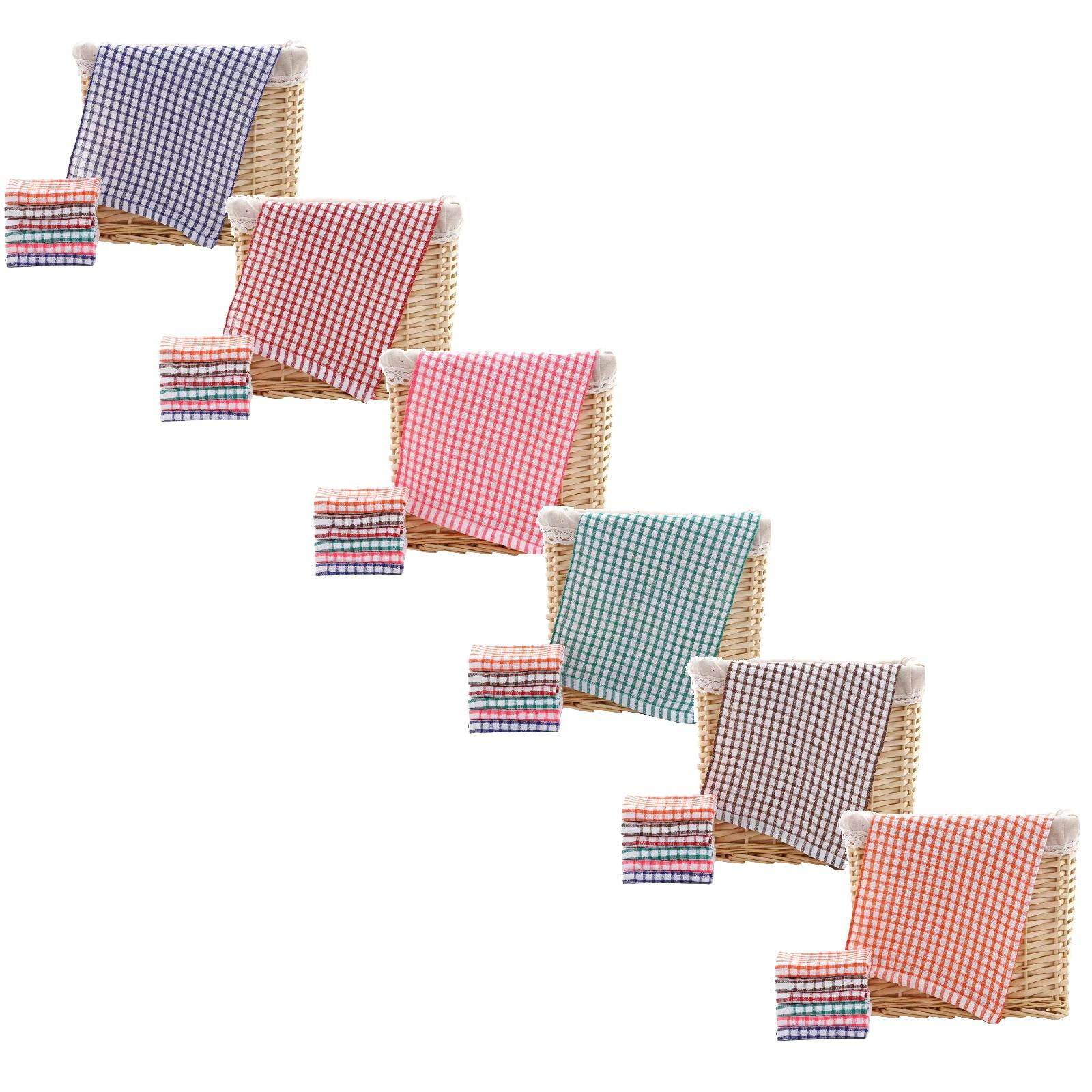 6PCS Kitchen Towels,16 Inch X 25 Inch Dish Towels for Kitchen,Set of Bulk Cotton Dish Cloths for Washing,Kitchen Dish Rags for Drying Dishes,Colorful