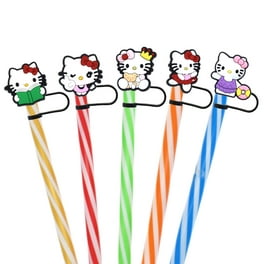 Straw Covers Cap for Stanley Cup, 4pcs 10MM Cloud&Rainbow Straw