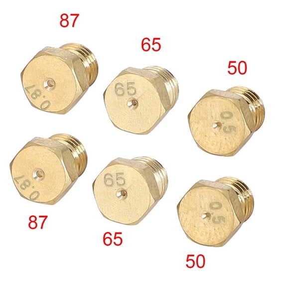 6PCS LPG Gas Water Heater Nozzle Stove Heating Propane Injection Conversion Kit