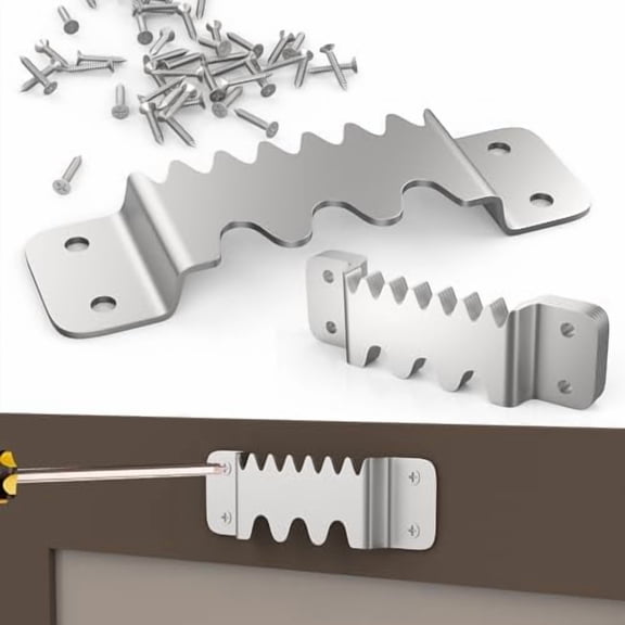 6PCS Large Sawtooth Picture Hangers Supports 300 lbs Heavy Duty Picture Hanging Hardware Picture Frame Bracket with Screws, Painting Hanging Accessories for Heavy Decorations(Silver)