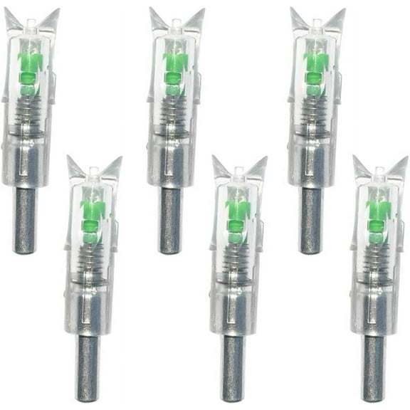 6PCS Lighted Nocks for Crossbow with .300/7.62mm Inside Diameter Led Nocks Arrow nocks for Archery Hunting