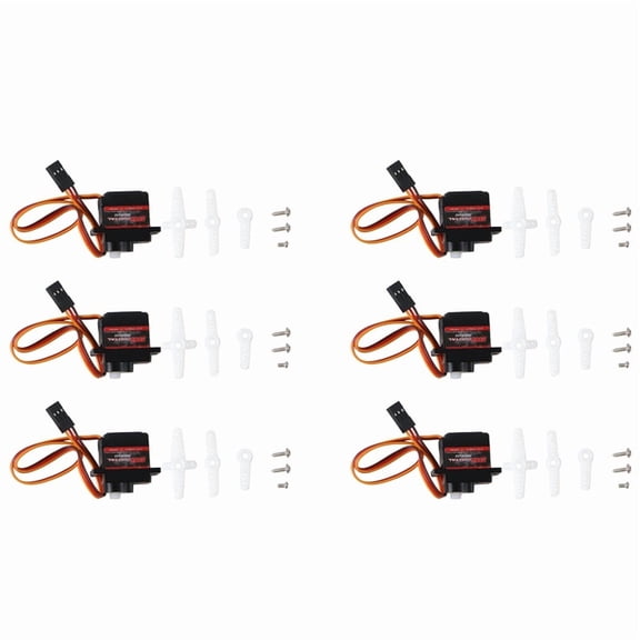 6PCS/Lot Servo 9G Digital Servo Motor High Speed Steering RC Servo Plastic Gear Servo for 1/16 1/18 1/24 RC Car Boat