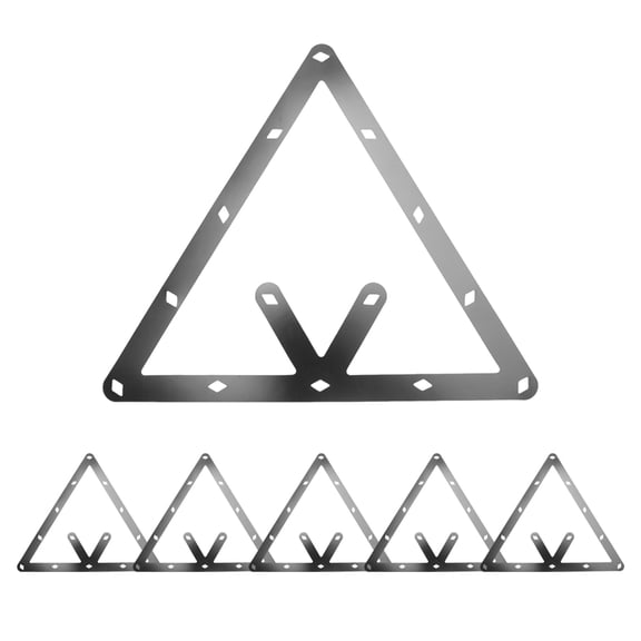 6PCS Holder Sheet Billiards Triangle Cue Accessories for 8, 9, and 10 Ball