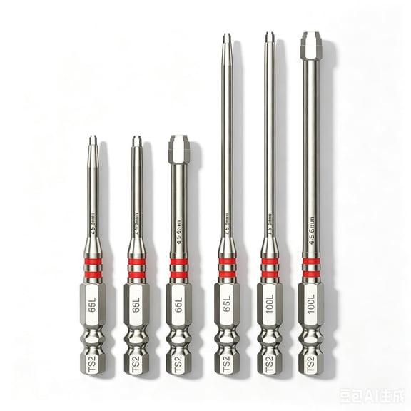 6PCS Magnetic Screwdriver Bits Set, 1/4 Inch Hex Shank Pagoda Shaped Drill Bit Set for Impact Driver, S2 Steel Magnetic Design for Electric Drills, Screwdrivers, Impact Drivers and Wrenches