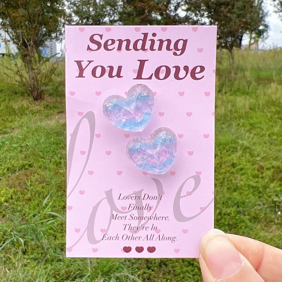 6PCS Make-Your-Own Valentine Kit, Includes Embellishments and Pocket Cards, Perfect Activity for Kids, Scrapbookers, and Handmade Gift Lovers F