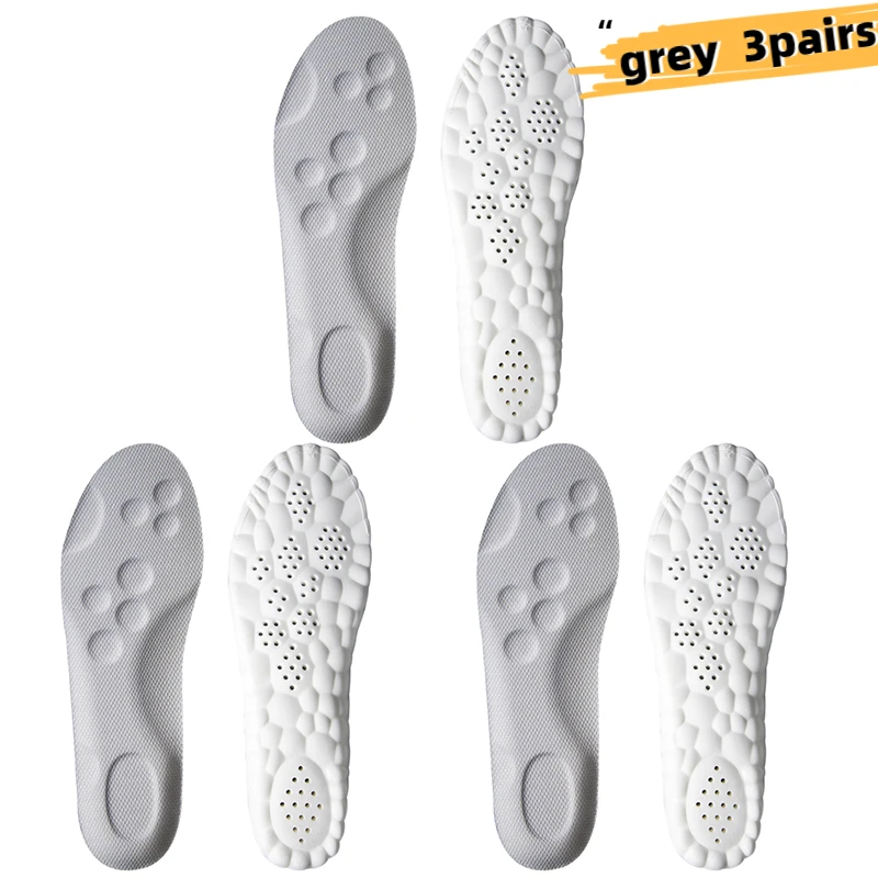 6PCS Massage Sports Insoles Super Soft Sport Insole for Feet Running Baskets Shoe Inserts Soles
