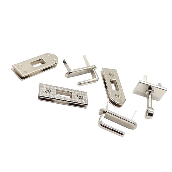 6PCS Metal Bag Lock Hardware Practical Corrosion Resistant Purse Fastener Kit For DIY Handbag Repair Accessories