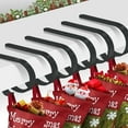 thumbnail image 1 of fuxicheng 6PCS Metal Christmas Stocking Holder Hooks for Mantle Hooks, Lightweight Hanger Grip Non-Slip Safety Fireplace Hooks Adjustable for Christmas Party Decoration, 1 of 11
