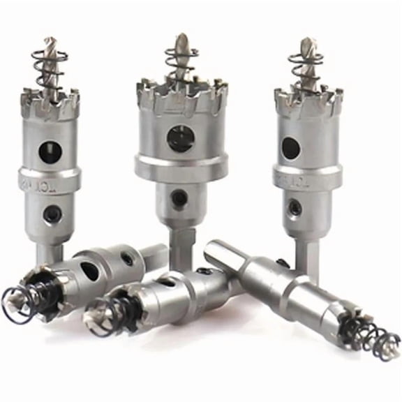 6PCS Metal Drilling Crown Set TCT Hole Saw Cutter Hole Saw Set for Metalworking