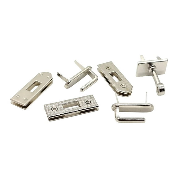 6PCS Metal Handbag Locks Bag Hardware Fasteners for DIY Purse Repair