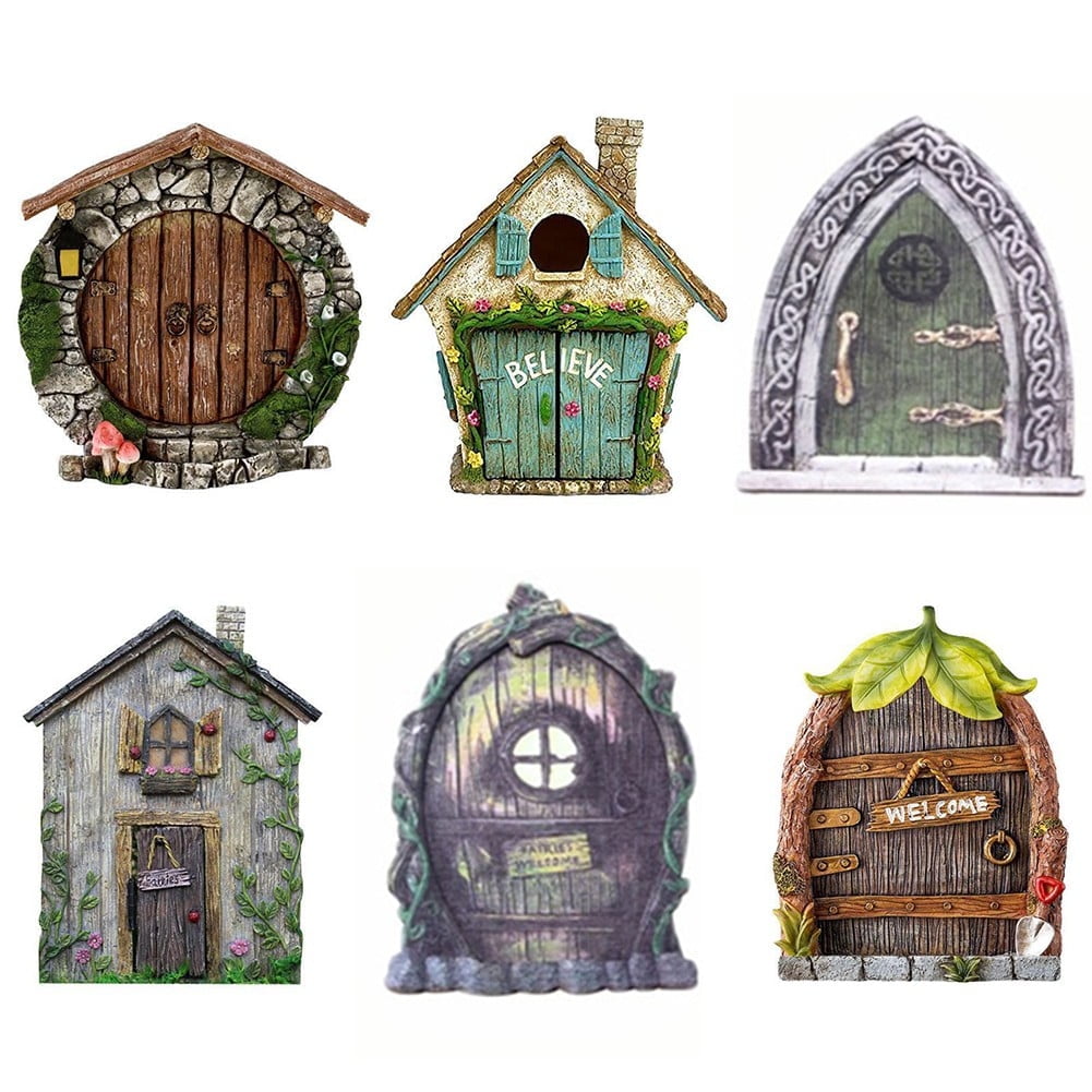 Miniature Fairy Door Kit 1:12 Scale - Outdoor Scene Decor For