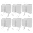 thumbnail image 1 of HOMEMAXS Wall Mountable Phone Charging Brackets with Adhesive Storage Racks for TV Remotes White ABS Material Fits All Devices, 1 of 6