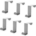 thumbnail image 1 of 6PCS Multifunctional Door Hook Z Shape Stainless Steel Hook Kitchen Bathroom Drawer Closet Door Single Door Kitchen Cabinet., 1 of 4