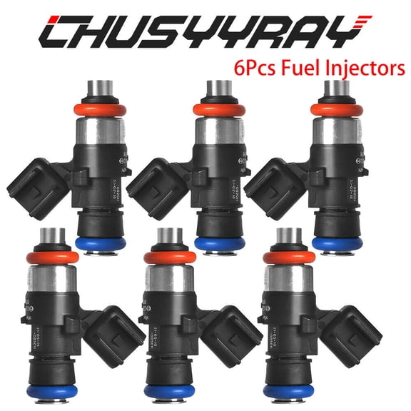 6PCS NEW Upgrade Fuel Injector 0280158191 FIT 2010-2012 Lincoln MKT 3.7L