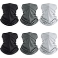 thumbnail image 1 of 6PCS Neck Gaiter Bandana Face Mask Cooling Mask Face Cover for Men Women, 1 of 6