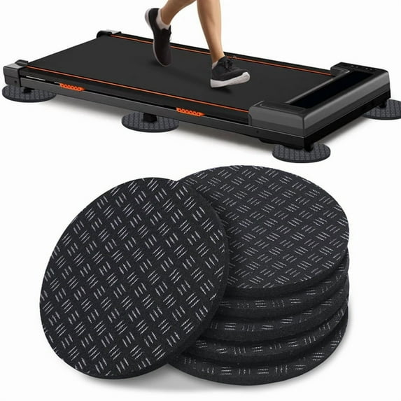 6PCS Non-Slip Walking Pad Mat,Noise Reduction Exercise Equipment Mat for Under Treadmill & Exercise Bike Machines