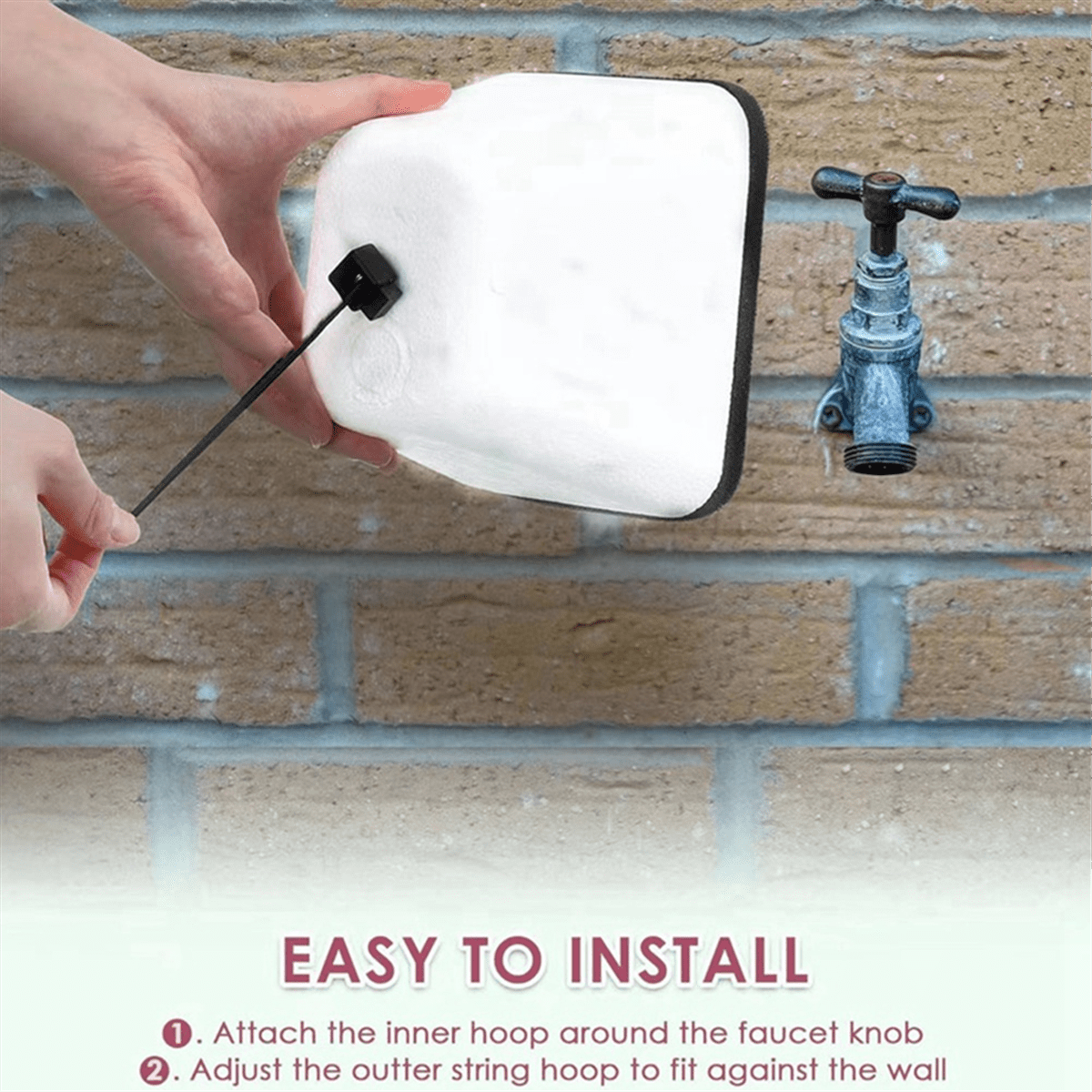 6PCS Outdoor Faucet Covers Spigot Cover for Winter Plastic Faucet