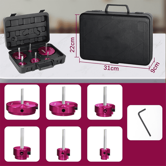 6PCS PVC Pipe Reamer,PVC Pipe Cleaning Reamer for Pipe Repair Plan