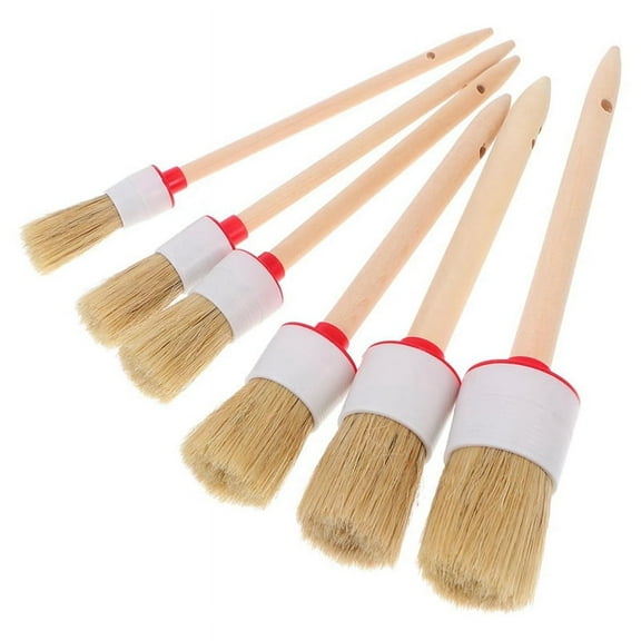 6PCS Paint Brush Shower Cleaner Brush Electric Interior Angled Paint for Trim Bristle Brush Electric Cleaning Brush