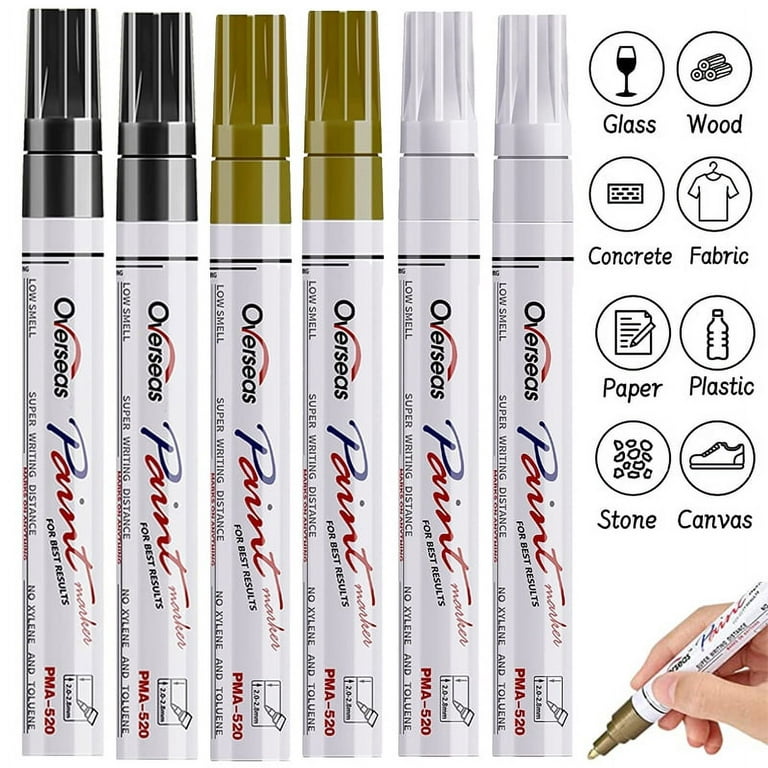 Paint Markers, 20 Colors Oil-Based Waterproof Paint Marker Pen Set, Never  Fade and Permanent