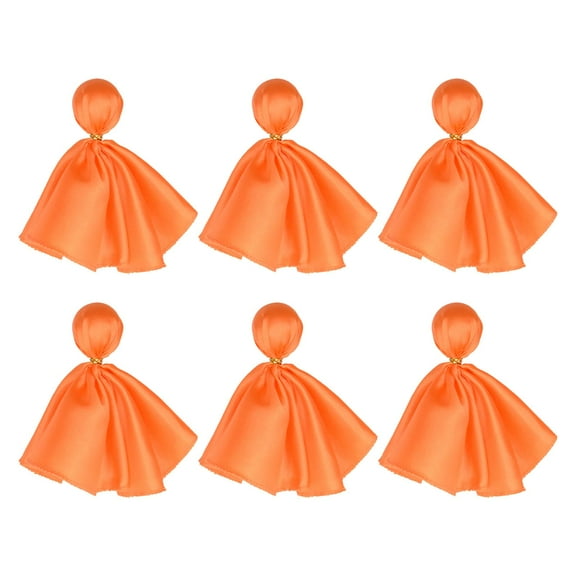 6PCS Penalty Flag Football Tossing Ball Flags Tossing Flags Sports Fan Set Referee Flags Referee Props Party Accessory for Soccer Football Rugby Orange