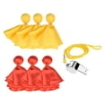 thumbnail image 1 of 6PCS Penalty Flag Football Tossing Ball Flags Tossing Flags Sports Fan Set Referee Flags Referee Props Party Accessory for Soccer Football Rugby 2 Colors and Whistle, 1 of 9
