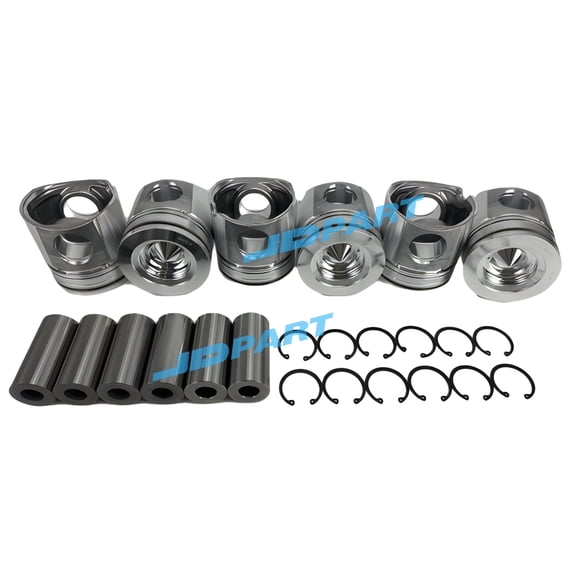 6PCS Piston Kit 4089950 4897512 For Cummins ISB215 Engine Spare Parts