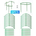 thumbnail image 1 of 6PCS Plant Support Stake, Round Plant Support Holder, Stackable Plastic Garden Flowers Support, Adjustable Height, for Indoor Plants, 1 of 4