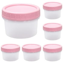 6PCS Plastic Containers with Lids, Food Storage Containers, Reusable Dishwasher Freezer, Food Storage Containers, Microwave & Dishwasher Safe Takeout Container(120ml)