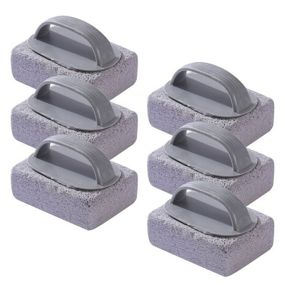 6PCS Pool Clean Block with Handle Swimming Pumice Pool Tile Stone Scrubbing Scouring Stone for Swimming Pools Cleaning