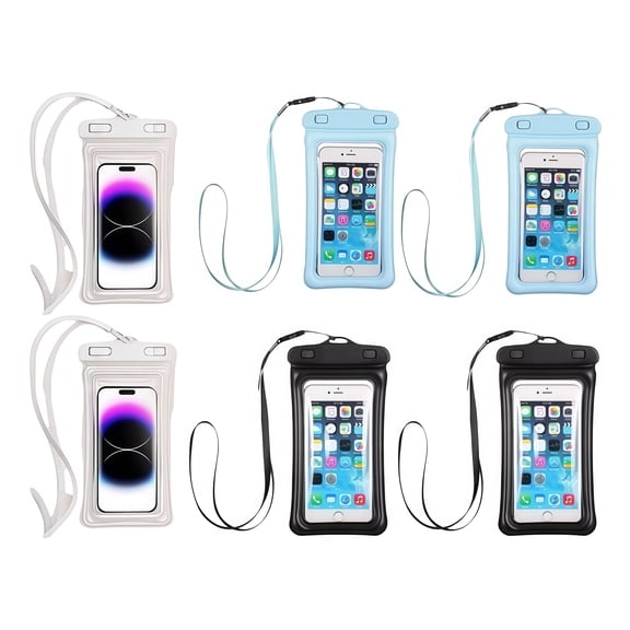 6PCS  Premium Waterproof Phone Case  Essential for Beach and Pool Fun