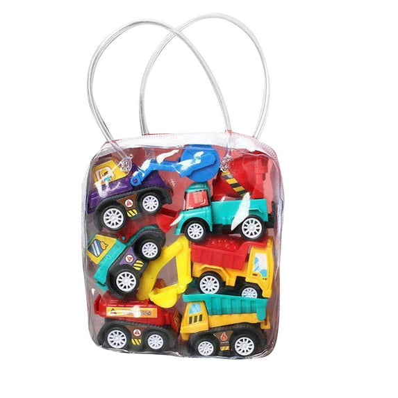 6PCS Pull Back Toy Car Kit Enamelled Anti Shock Pull Back Toy Play Set for Kids Toddlers Children Shop Truck