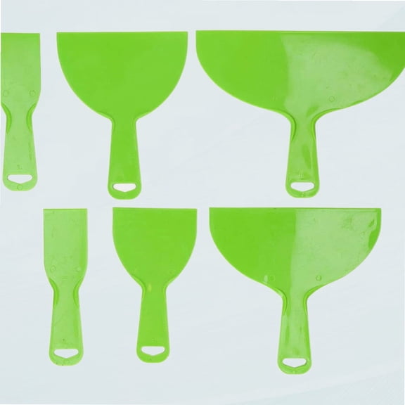 6PCS Putty Knife, ABS Plastic Spatula with Scraper Accessory, Integrated Design Taping Knife Tool with Ergonomic Handle, for Repairing Drywall