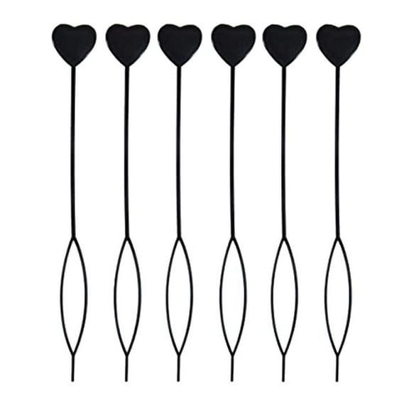 6PCS Quick Beader for Loading Beads Automatic Hair Beader Hair Styling Accessories Plastic Magic Topsy Tail Hair Braid Ponytail Styling Maker (Black)