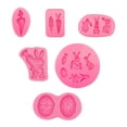 thumbnail image 1 of 6PCS Rabbit Carrot Egg Silicone Mold Fondant Chocolate Mould Cake Baking Tools, 1 of 5