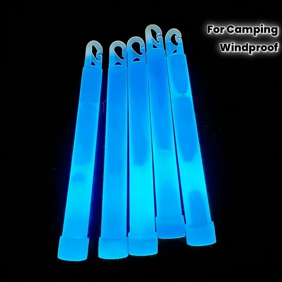 6PCS Random Color Glow Stick, Emergency Light Stick, Long Lasting Lighting, Lights up Once Bend, Waterproof, Windproof, Best for Camping, Hiking Markers, Emergency K