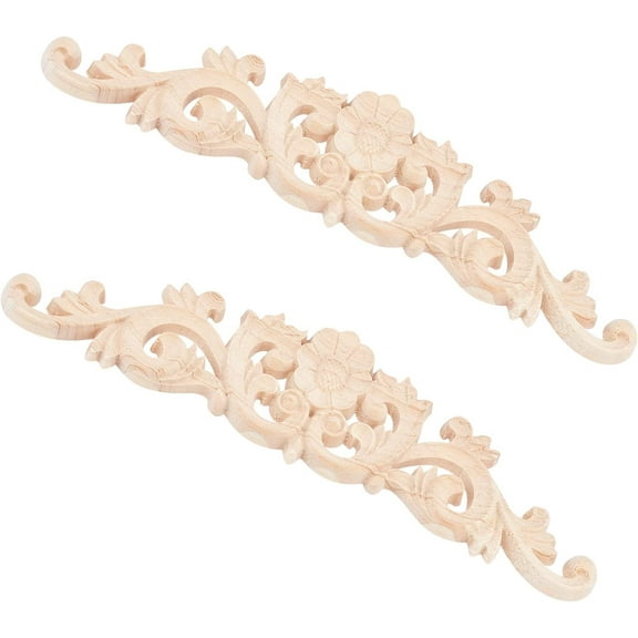 6PCS Rectangle Natural Wood Wall Art Decor Wood Sign DIY