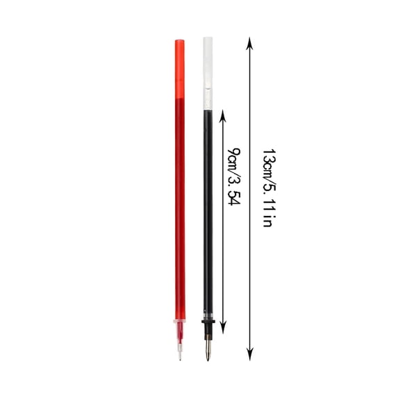 6PCS Red Gel Pen Refills with 5 mm Aperture 5.11 inch/13 cm Smooth ...