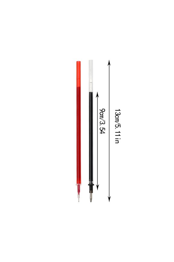 6PCS Red Gel Pen Refills with 5 mm Aperture 5.11 inch/13 cm Smooth Writing Pen Refills 0.7 mm Replacement Gel Ink Refills, Red