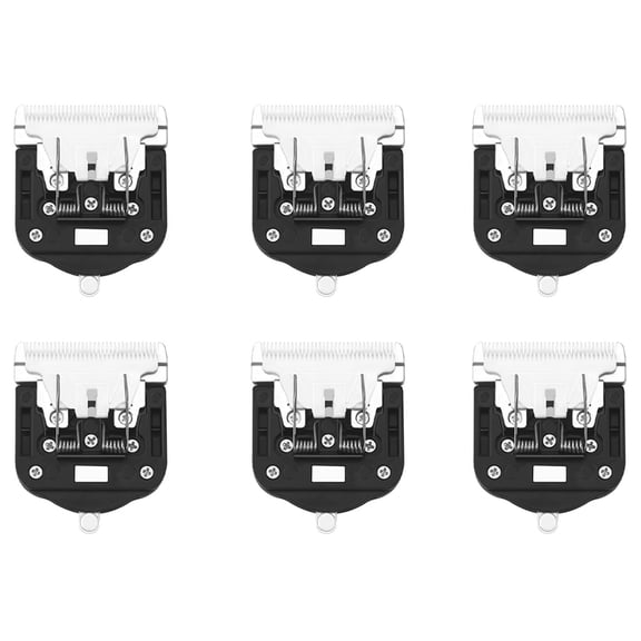 6PCS Replaceable Ceramic Blades Set,Carpet Trimmer Common Use Clipper Blade, for Carpet Clippers,Tufting Clippers,6 x Blade,Black