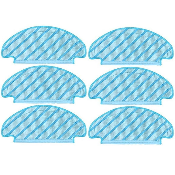 6PCS Replacement Cleaning Cloth Mop Pads For Robot Vacuum Cleaner Mopping Accessories Washable Wipes Vacuum Cleaner Parts