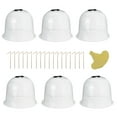 6PCS Reusable Garden Plant Cloche Plastic Dome Protective Seedling