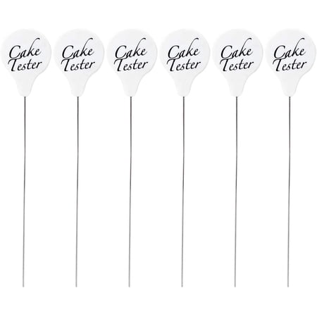 6PCS Reusable Stainless Steel Cake Tester Metal Cake Probe Cake Testing Needle for Home Bakery